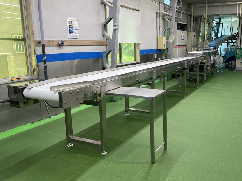 新規ベルトコンベア設置後